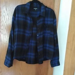 Button up plaid shirt